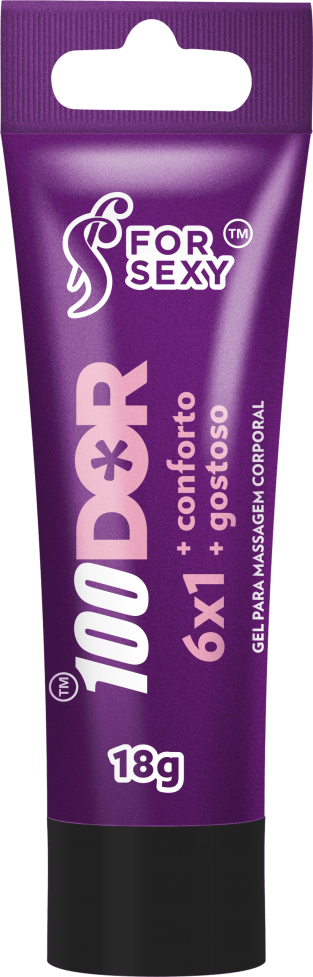 Gel Dessensibilizante Anal 100Dor 6X1 18g - For Sexy: Anestésico Anal para Conforto Total