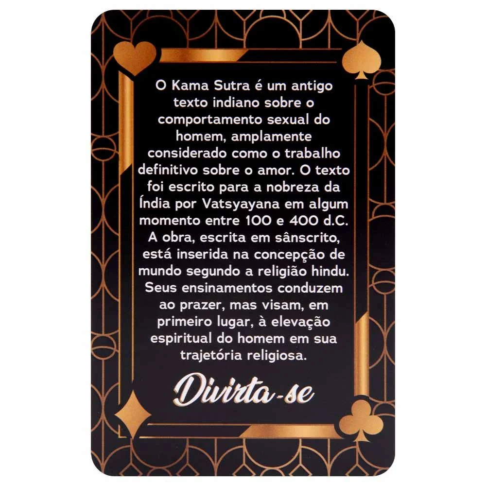 Baralho Kama Sutra Erótico Soft 55 Cartas