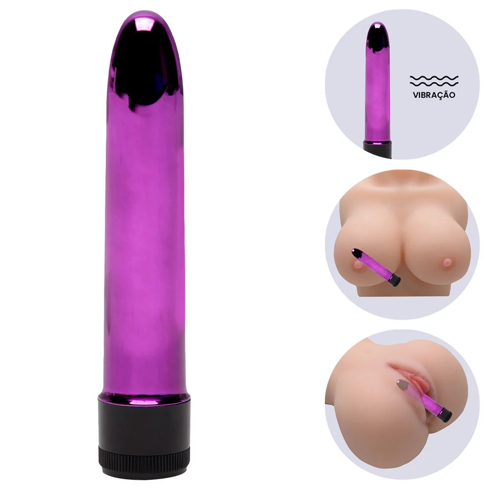 Vibrador Personal Cromado 13cm Multivelocidade Youvibe - Imagem 4