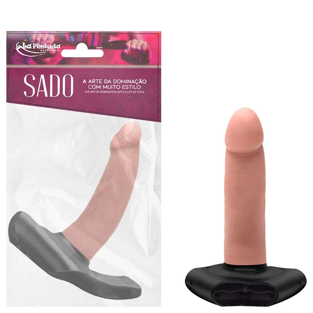 Cinta com Prótese Realística 14,8 x 3,6cm – Creme - Imagem 2