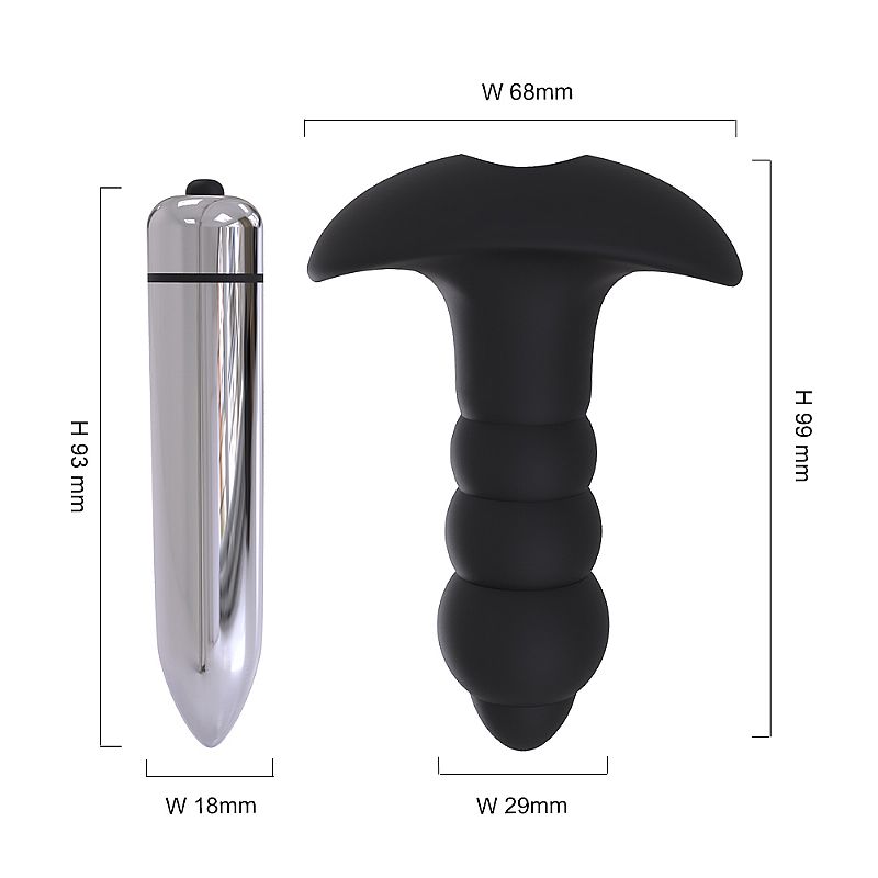 Plug Anal Bubble S-Hande com Vibro: Estimulação Prostática em Silicone Soft - Imagem 4