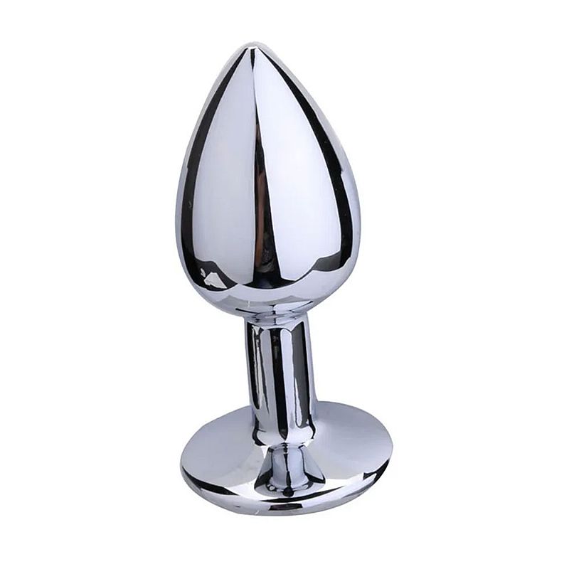 Plug Anal Aço Inoxidável Roxo Tamanho P - Estimulador Anal - Imagem 2