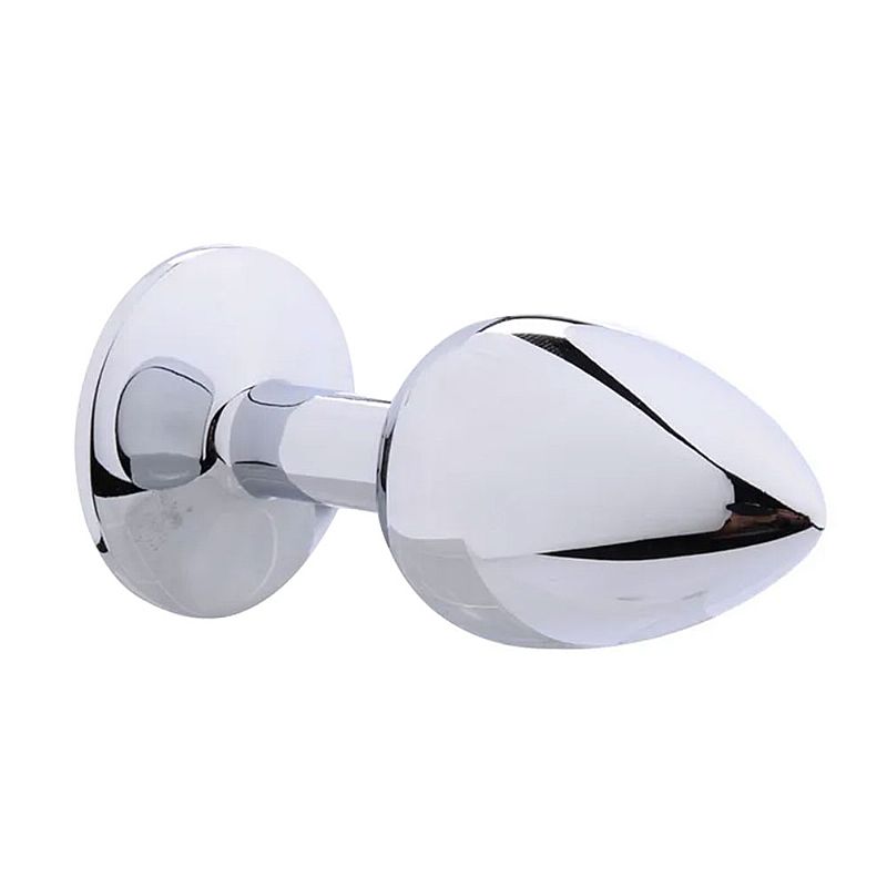 Plug Anal Aço Inoxidável Roxo Tamanho P - Estimulador Anal - Imagem 3