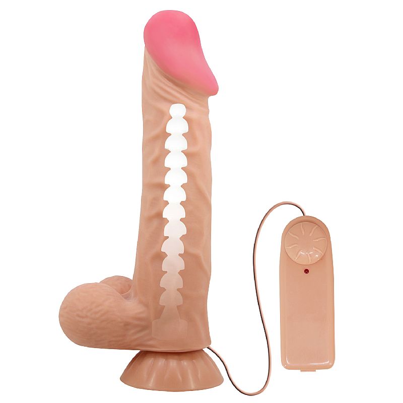 Pênis Realístico - Vibrador de Multi-Velocidade - Sliding Skin - 24.0x5.0 - BAILE - Imagem 2