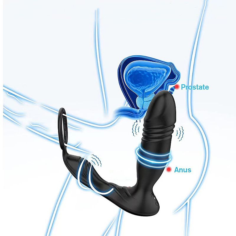 Vibrador de Próstata com Anel e Vai e Vem via APP - Controle Via Celular - SI - Imagem 3
