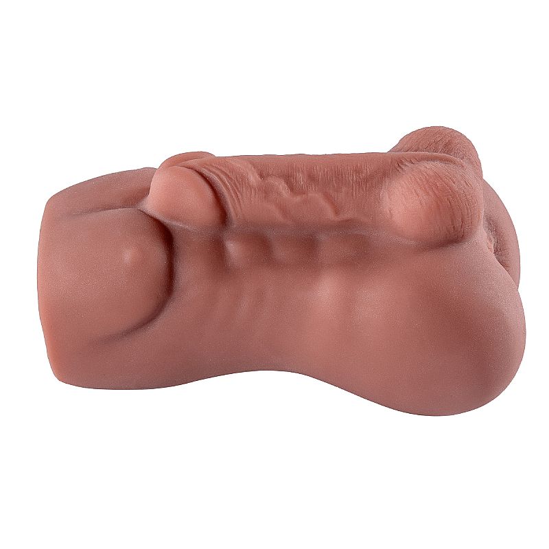 Masturbador Masculino com Ânus Cor Marrom em TPR Macio - Imagem 6