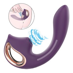 Vibrador de Ponto G e Clitóris Roxo com Pulsações - Selene - S-Hande
