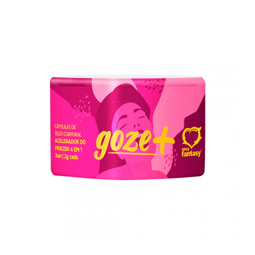 Goze+ Cápsulas de Óleo Corporal Acelerador de Prazer 4 em 1 - 3 Unidades Sexy Fantasy - Multiplique seu Êxtase