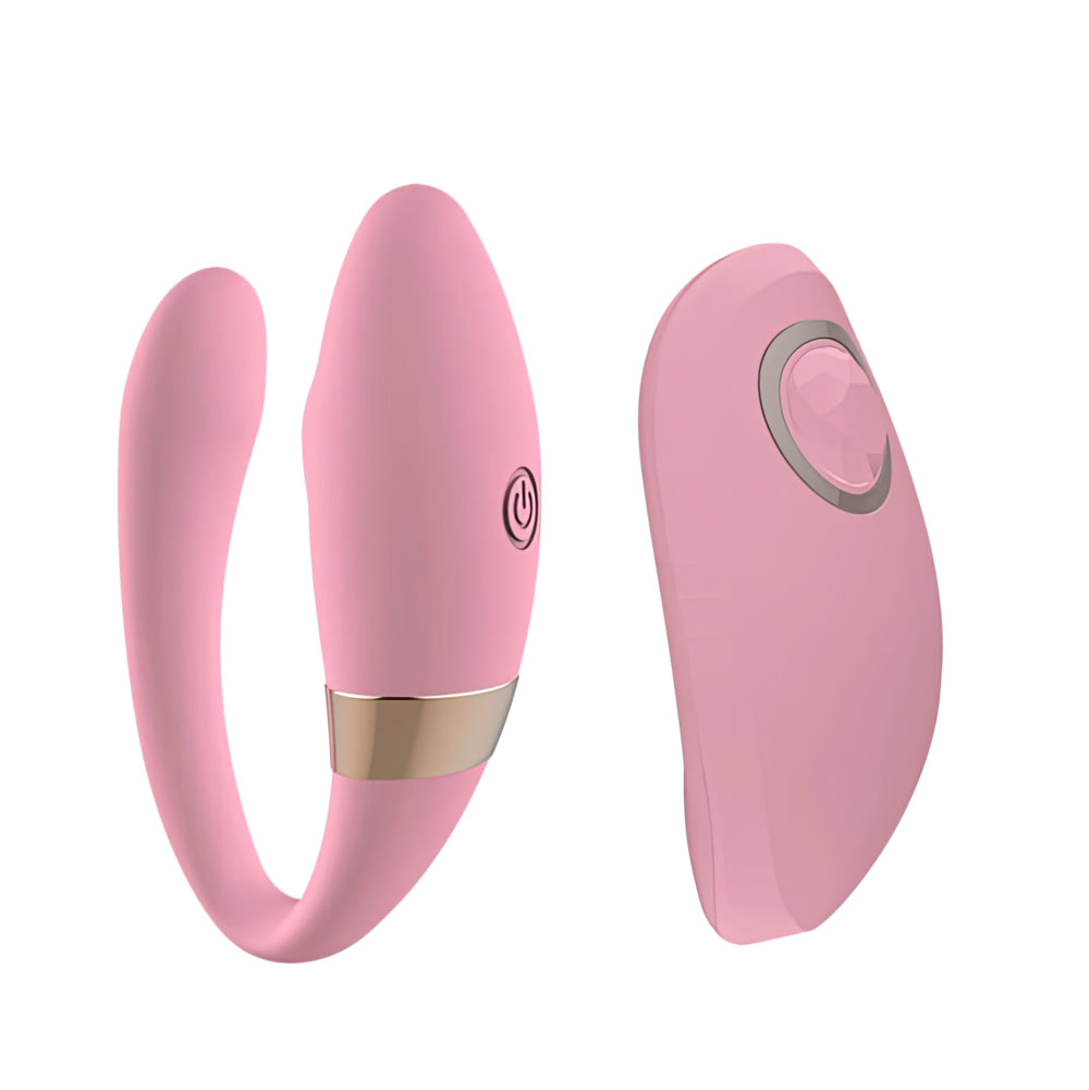 Vibrador duplo para casais com hastes flexíveis e 10 modos de vibração