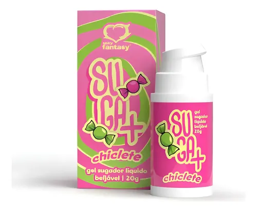 Gel Sugador Beijável Suga+ Chiclete 20g Sexy Fantasy