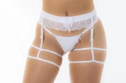 Cinta Liga Persex Elegância Pimenta Sexy KMV: Sedução e Conforto em Renda - Imagem 3