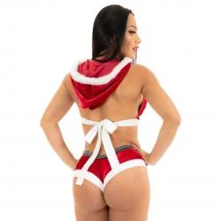 Fantasia Mamãe Noel De Short Pimenta Sexy - Imagem 2