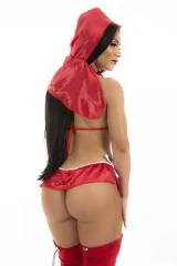 Mini Fantasia Chapeuzinho Pimenta Sexy - Imagem 2
