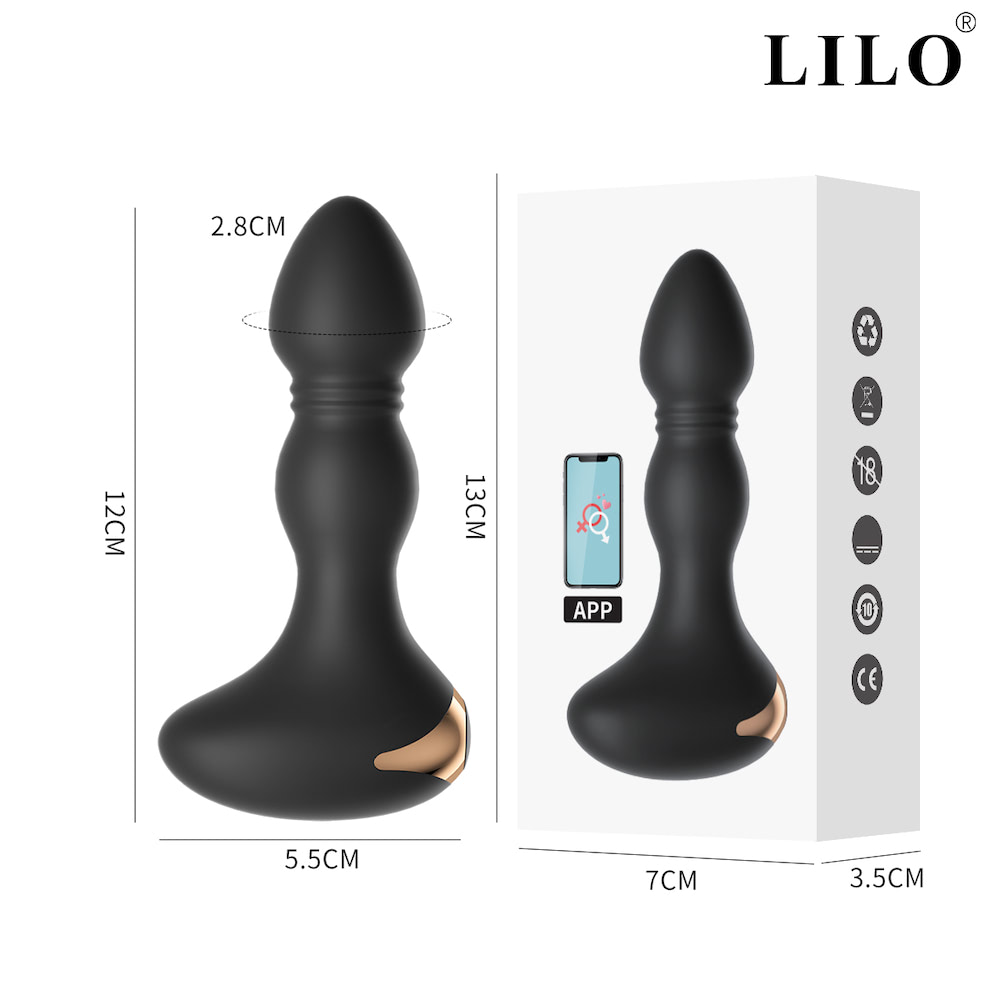 Plug Anal - Controle Via Celular - 10 Tipos De Vibrações - Lilo - Imagem 3