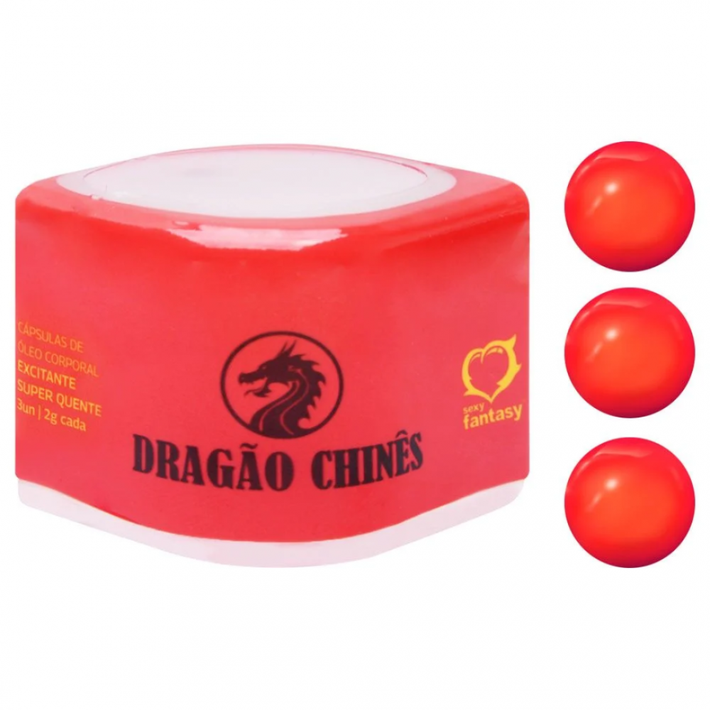 Bolinha Dragão Chinês 03 Unidades Sexy Fantasy