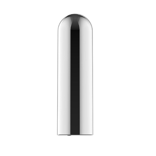 Bullet Vibrador Prateado Luxo - 10 Ritmos - Ergonômico e Recarregável - Resistente à Água