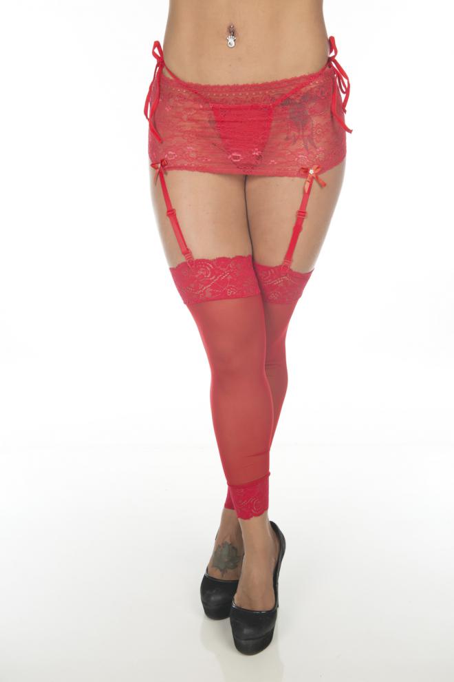 Cinta Liga Renda Pura Pimenta Sexy KMV: Elegância e Sedução em Tamanho Único