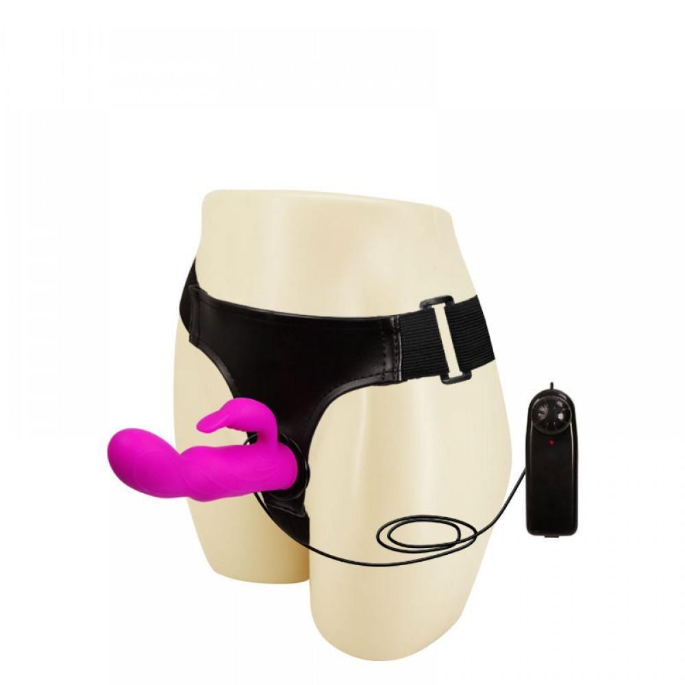 Cinta Peniana com Penetrador e Estimulador Clitoriano – ULTRA HARNESS