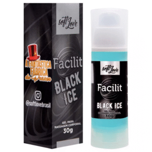 Facilit Black Ice Anestésico 30G Soft Love - Frescor Intenso para o Prazer Anal