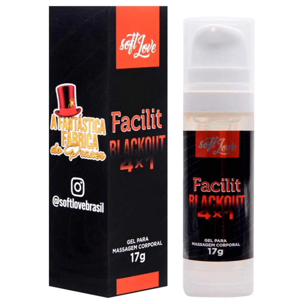 Facilit Blackout 4X1 Anestésico 17G Soft Love - Conforto e Prazer sem Fronteiras