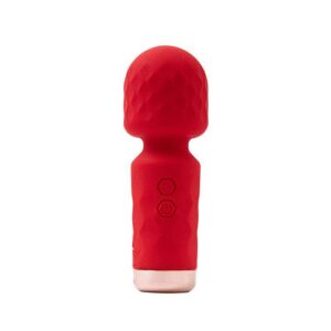Mini Varinha Mágica Hero Vermelha – 10 Vibrações – Silicone – USB