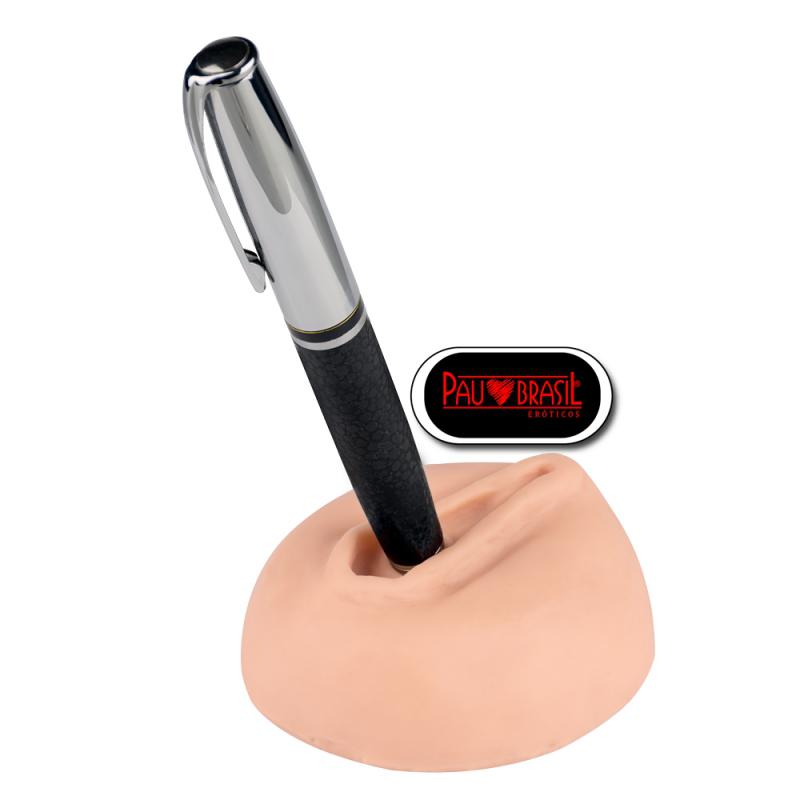 Porta Caneta - Formato de Vagina Pau Brasil - Liquida KMV 18 anos