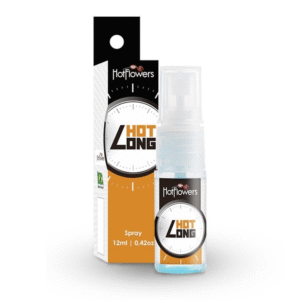 Gel Retardante Masculino Spray Hot Long 12ml - Hot Flowers