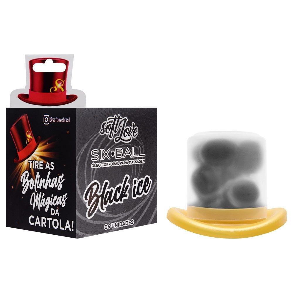 Bolinhas Explosivas Beijável Black Ice 6un - For Sexy