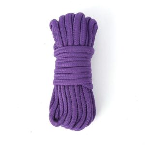 Corda bondage roxo 10 metros em algodão para sado e shibari
