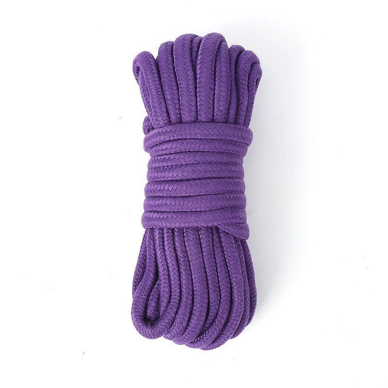 Corda bondage roxo 10 metros em algodão para sado e shibari