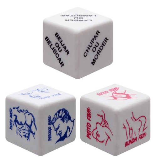 Dados Toque Do Cupido Hétero Triplo Diversão Ao Cubo
