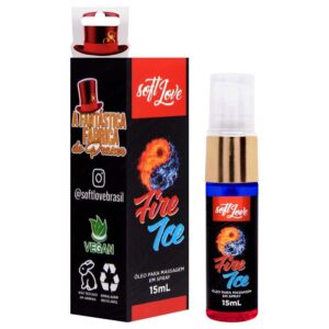 Excitante Fire Ice Jatos Unissex 15ml Soft Love gel bifásico