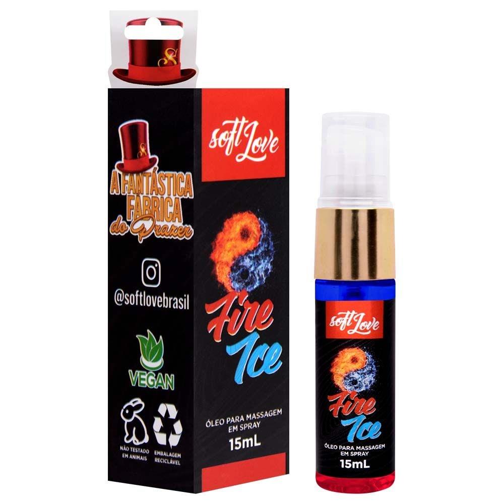 Excitante Fire Ice Jatos Unissex 15ml Soft Love gel bifásico
