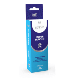 Gel facilitador de ereção Super Macho 8g Intt para desempenho masculino