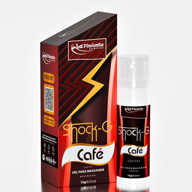 Gel vibrador líquido café beijável SHOCK-G 15g La Pimienta excitante