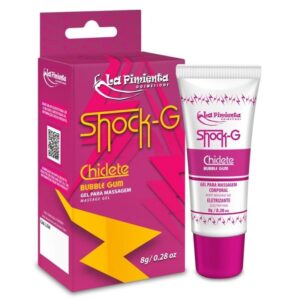 Gel Vibrador Líquido Beijável Shock-G Chiclete 8g La Pimienta