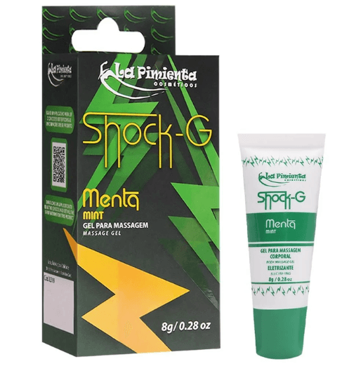 Gel Vibrador Líquido Beijável SHOCK-G 8G Menta - La Pimienta