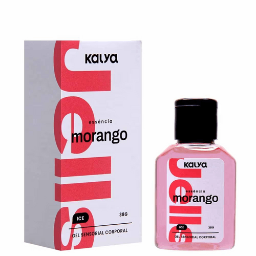 Jells Gel Morango Comestível Ice 30ml Kalya - Sabor Morango e Frescor para Noites de Paixão