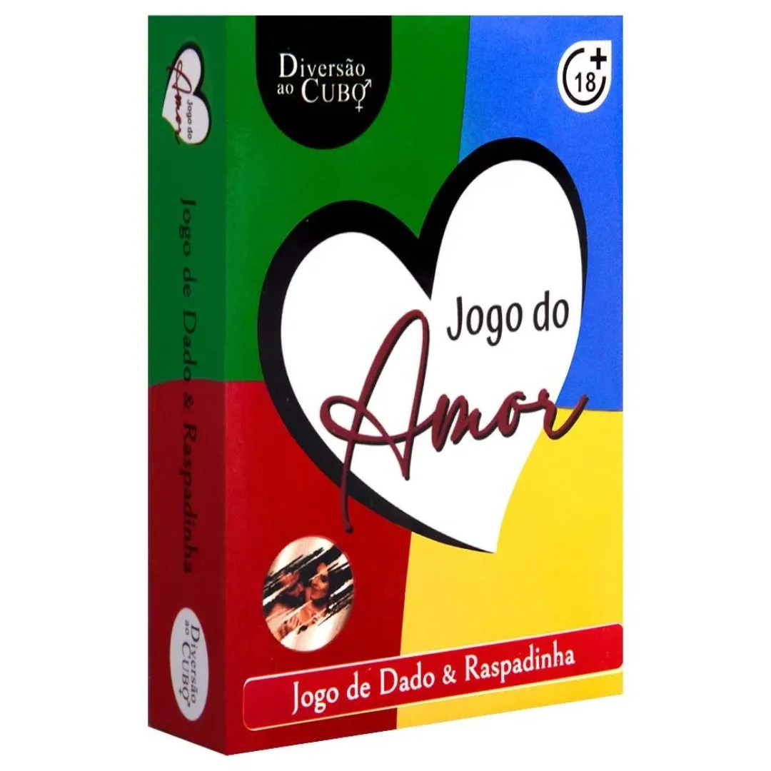 Jogo Raspadinha do Amor Diversão ao Cubo com cartas e dado sensual