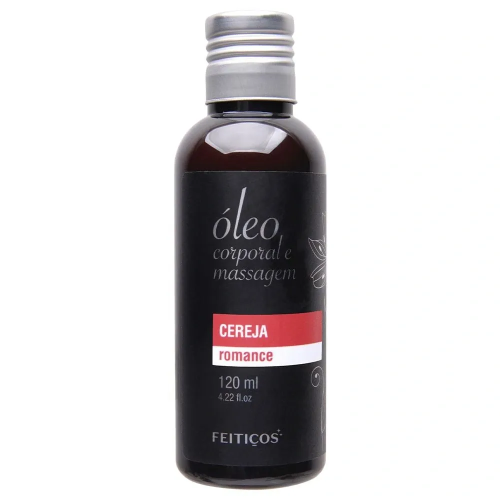 Óleo Aromático Cereja Para Massagem 120Ml Feitiços