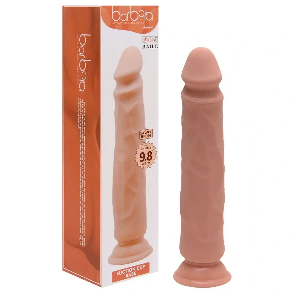 Pênis Maciço Vertebrada Ventosa Barbara 25 X 4,2Cm Baile Vipmix