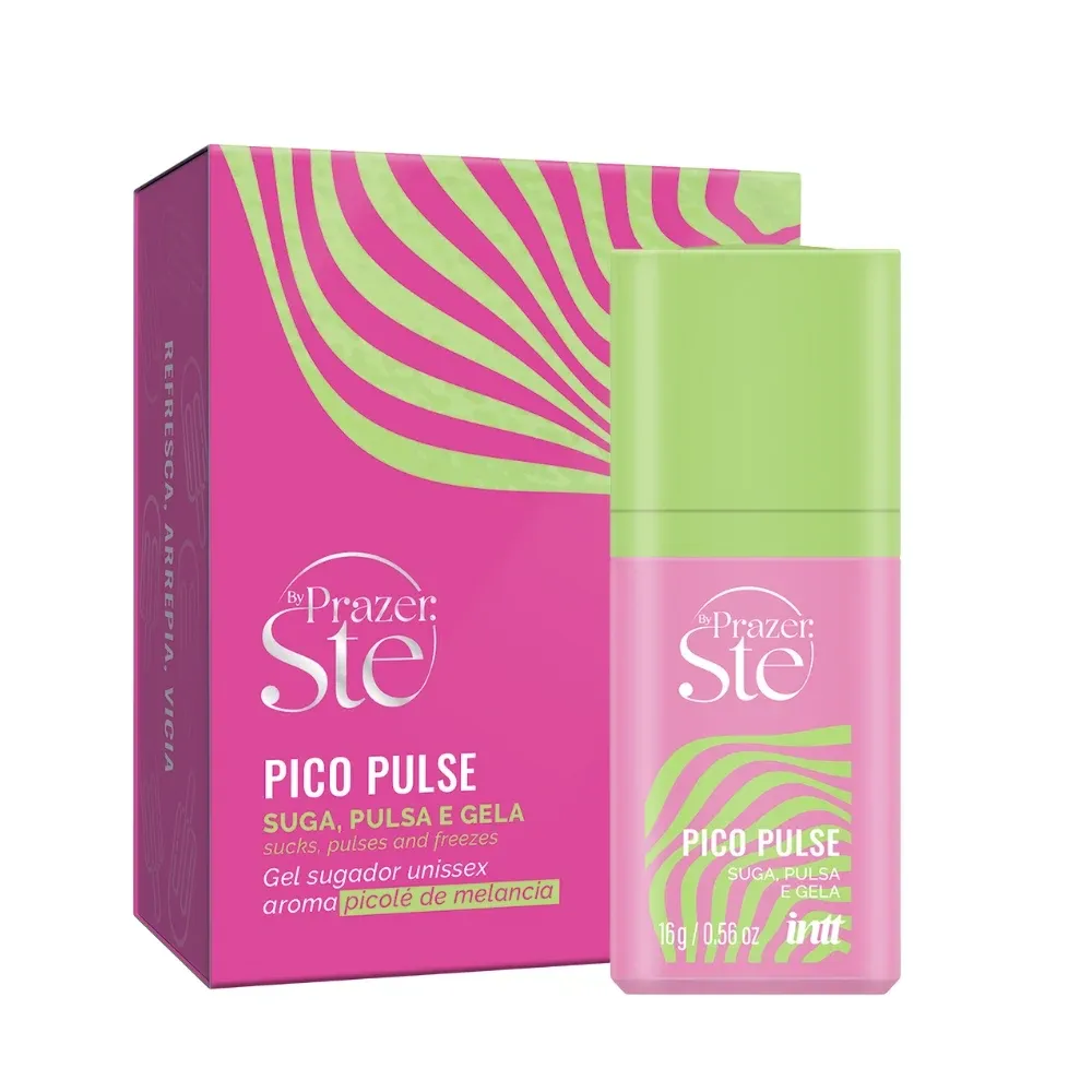 Gel Pico Pulse Melancia Intt efeito sucção estimulante unissex