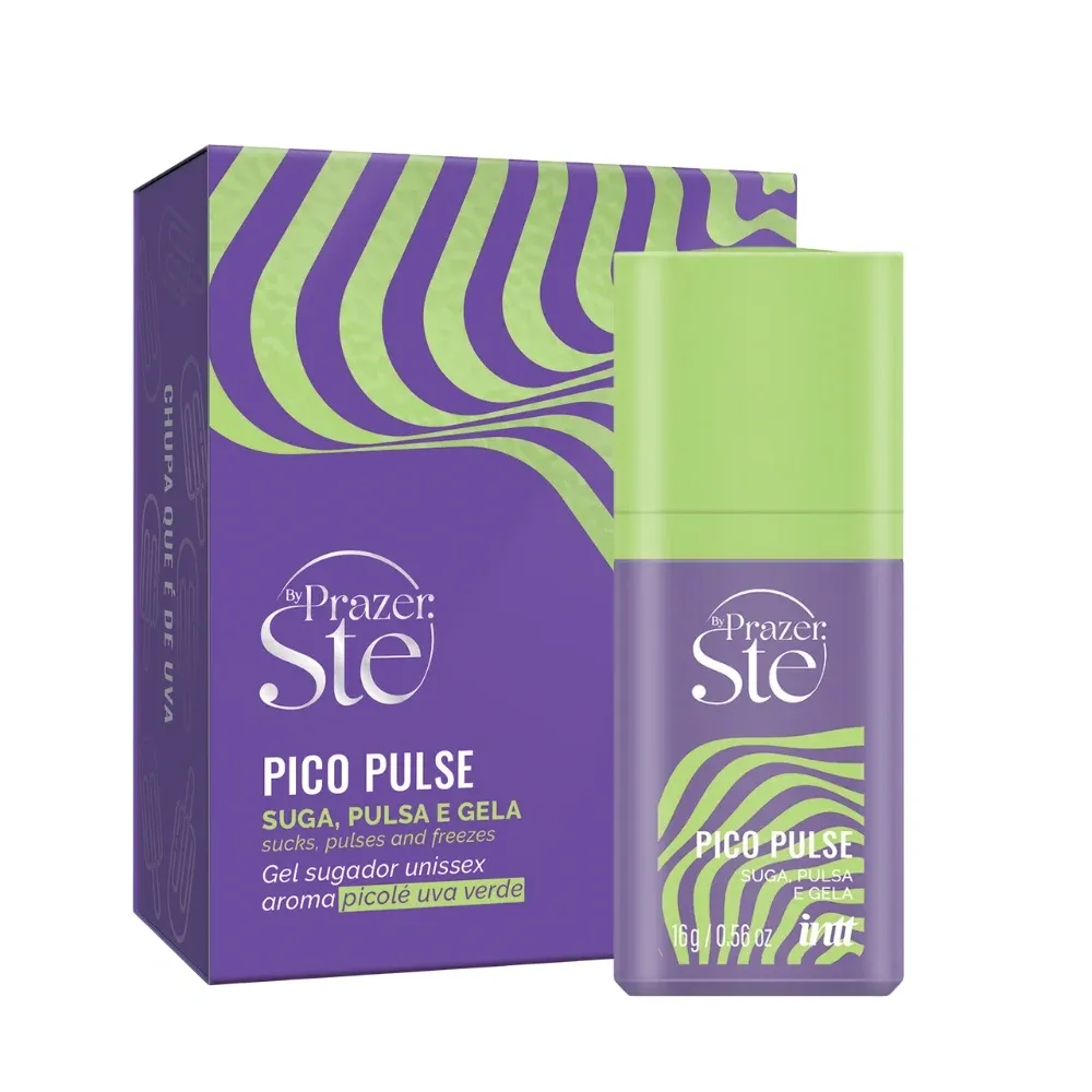 Pico Pulse Uva Verde gel estimulante com efeito sucção Intt