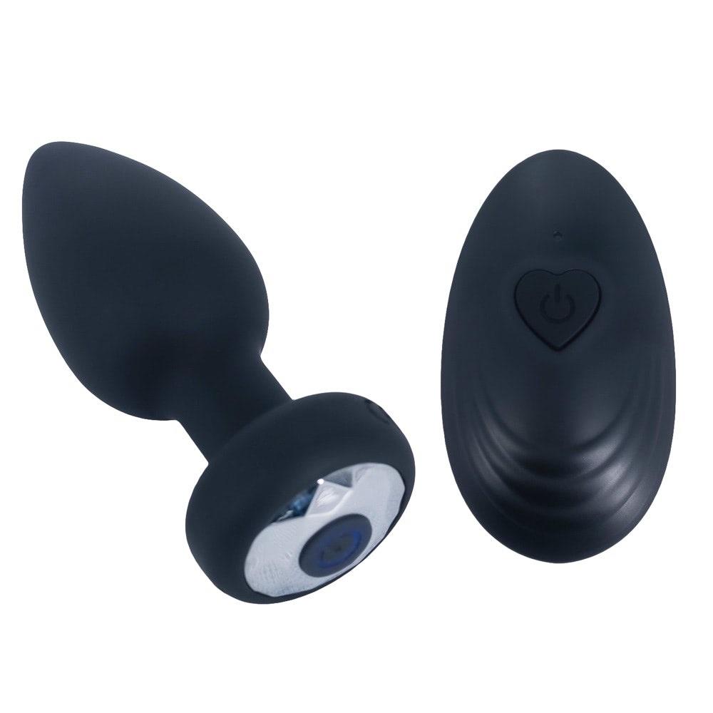 Plug Anal em Silicone com 10 Modos de Vibração e Controle Remoto sem Fio