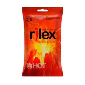 Preservativo Lubrificado Hot Rilex 3 Unidades