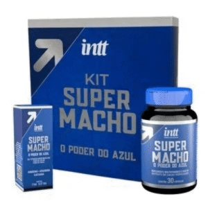 Super Macho Box: Gel Excitante 17ml + Cápsulas Potência 30un