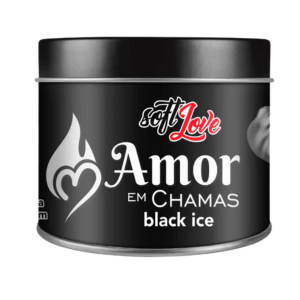 Vela Aromática Comestível Black Ice 50g – Soft Love Amor em Chamas