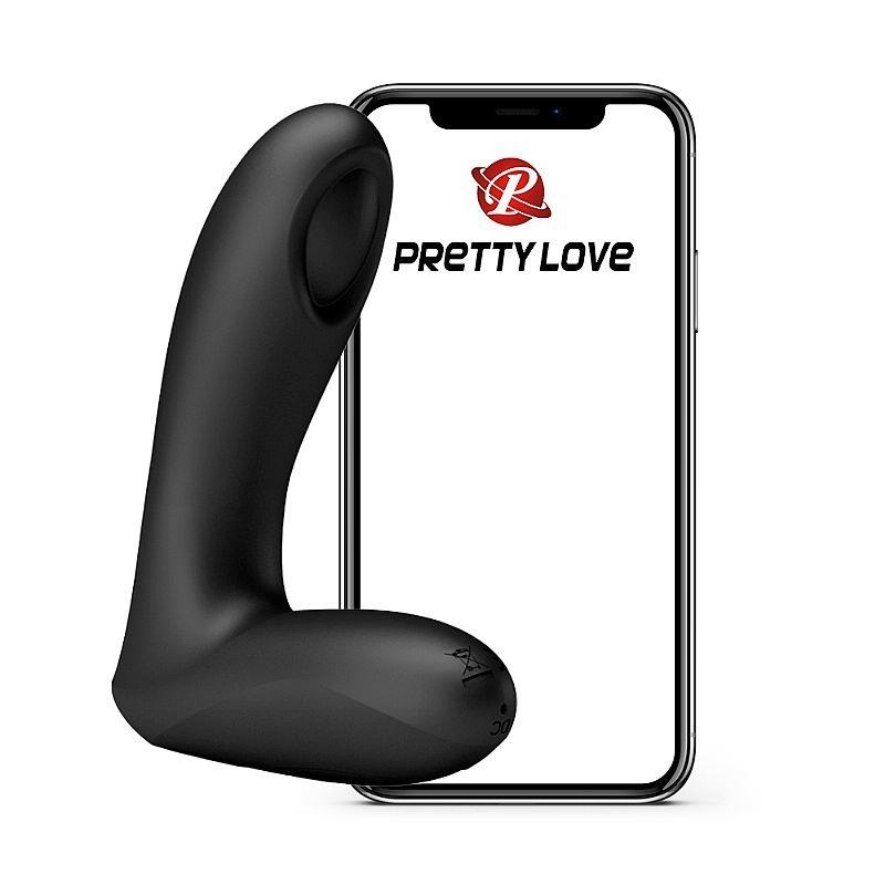 Vibrador de próstata com app Archenemy Pretty Love tapping anal