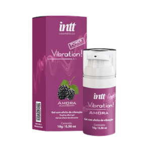 Gel vibração pulsação aquecimento sabor amora Vibration Power 16g