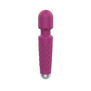 Varinha Mágica Vibratória Clitoriana 20 Vibrações Silicone Roxa